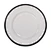 Cheap Latest Black Rim Clear Glass Charger Plate for Wedding Banquets